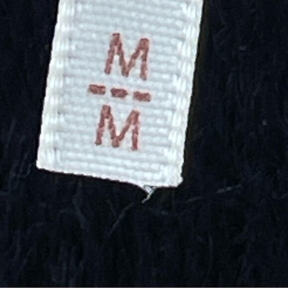 Free People Grunge Boho Moonbeam 3/4 Puff Sleeve Pullover Cropped Sweater Black - Picture 14 of 16